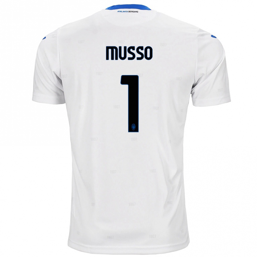 Kinder Fußball Juan Musso #1 Weiß Auswärtstrikot Trikot 2024/25 T-Shirt Luxemburg