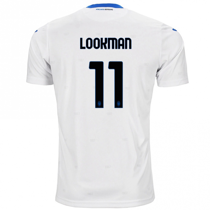 Kinder Fußball Ademola Lookman #11 Weiß Auswärtstrikot Trikot 2024/25 T-Shirt Luxemburg