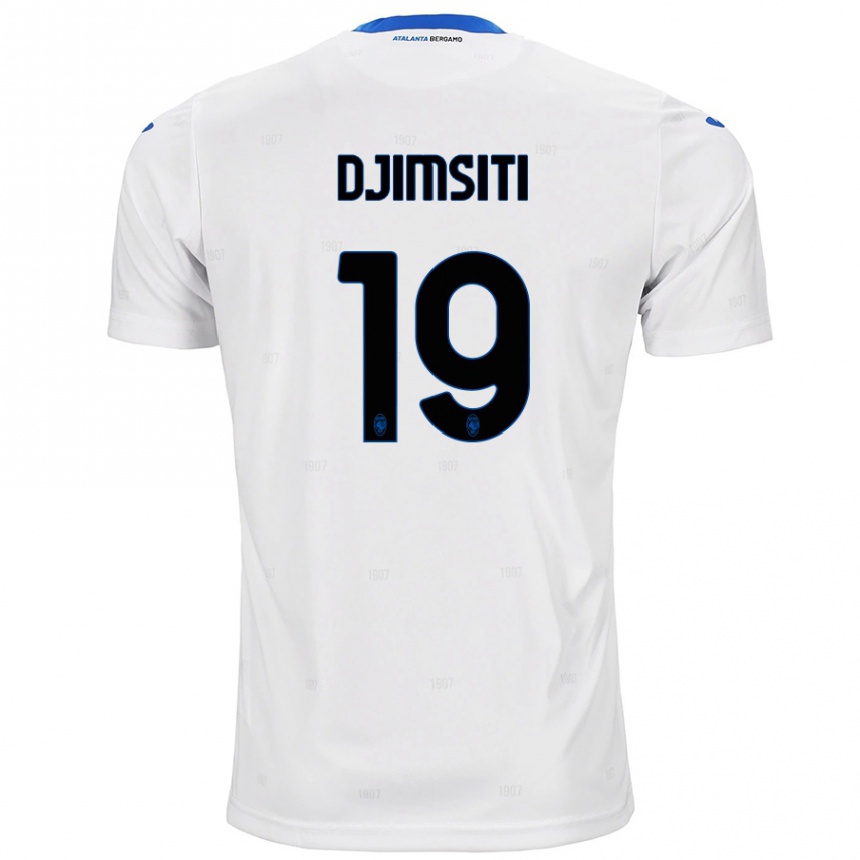 Kinder Fußball Berat Djimsiti #19 Weiß Auswärtstrikot Trikot 2024/25 T-Shirt Luxemburg