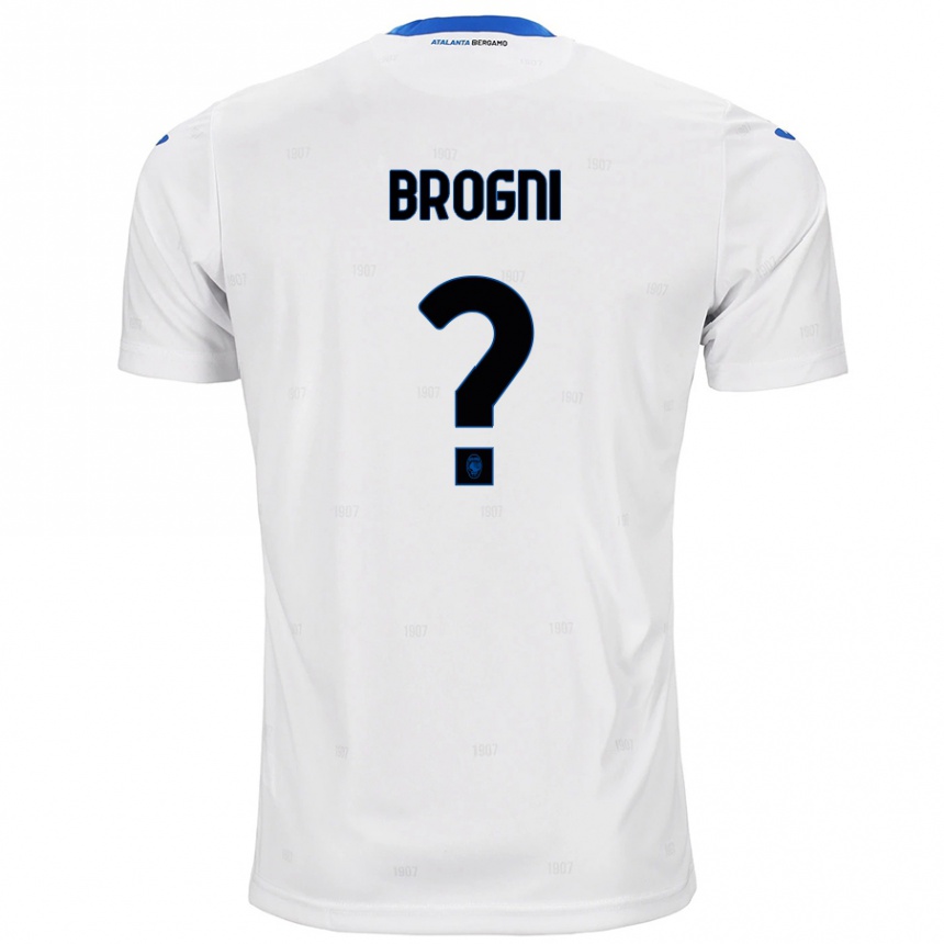 Kinder Fußball Giorgio Brogni #0 Weiß Auswärtstrikot Trikot 2024/25 T-Shirt Luxemburg