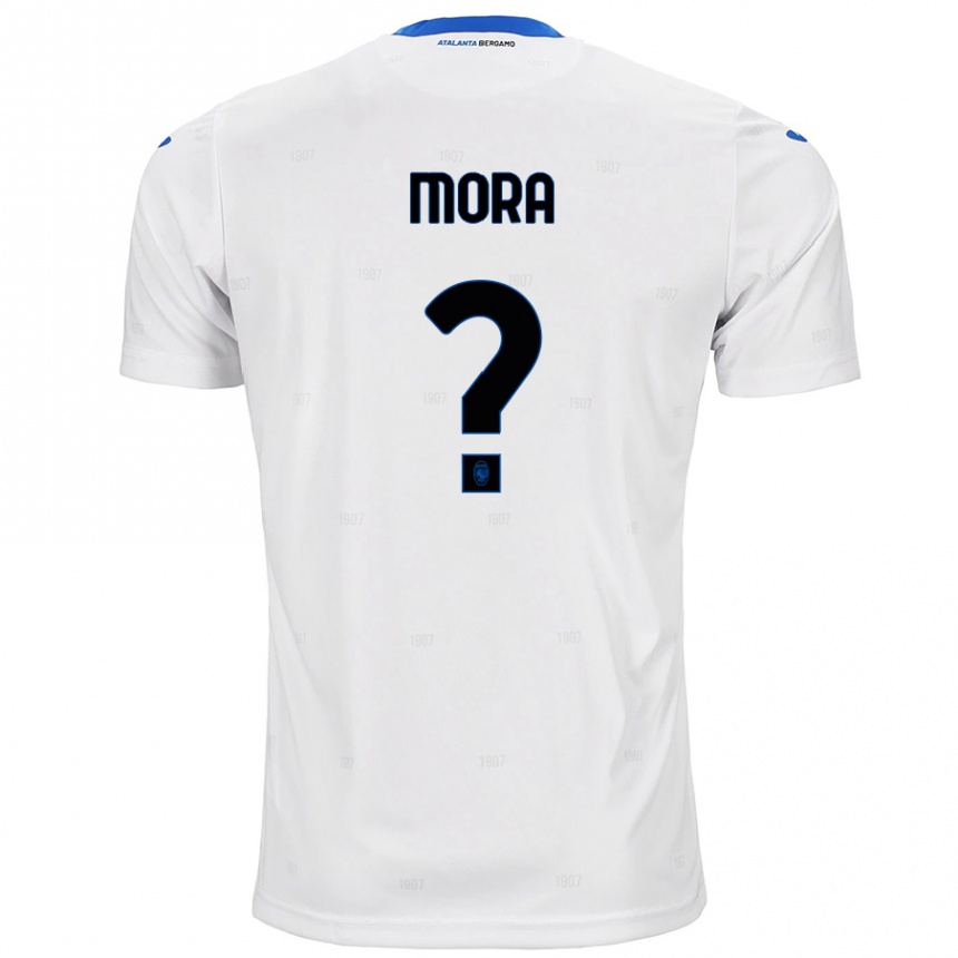 Kinder Fußball Christian Mora #0 Weiß Auswärtstrikot Trikot 2024/25 T-Shirt Luxemburg