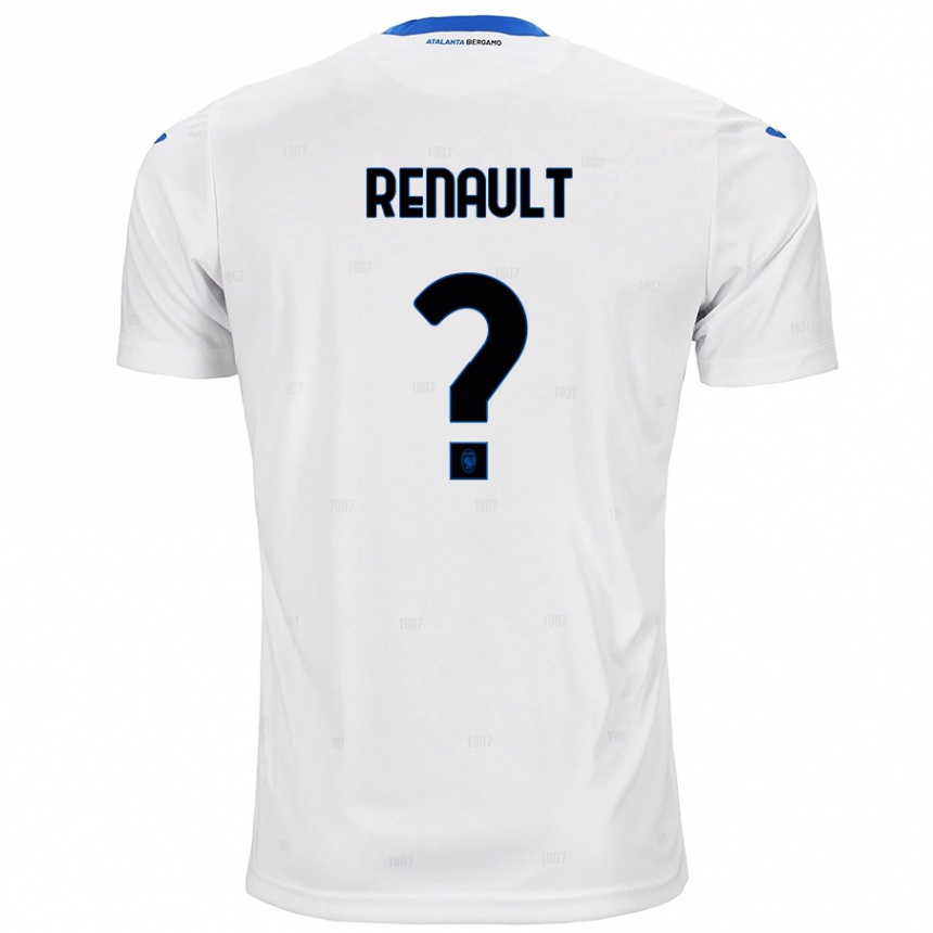 Kinder Fußball Guillaume Renault #0 Weiß Auswärtstrikot Trikot 2024/25 T-Shirt Luxemburg