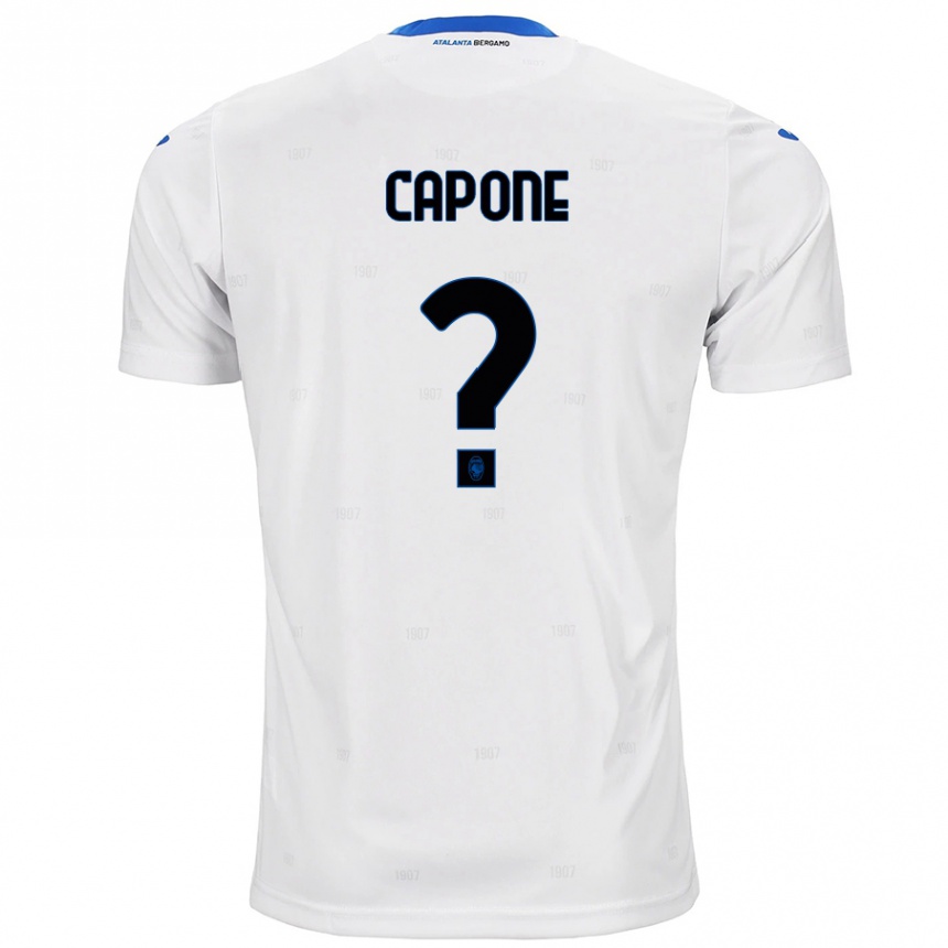 Kinder Fußball Christian Capone #0 Weiß Auswärtstrikot Trikot 2024/25 T-Shirt Luxemburg