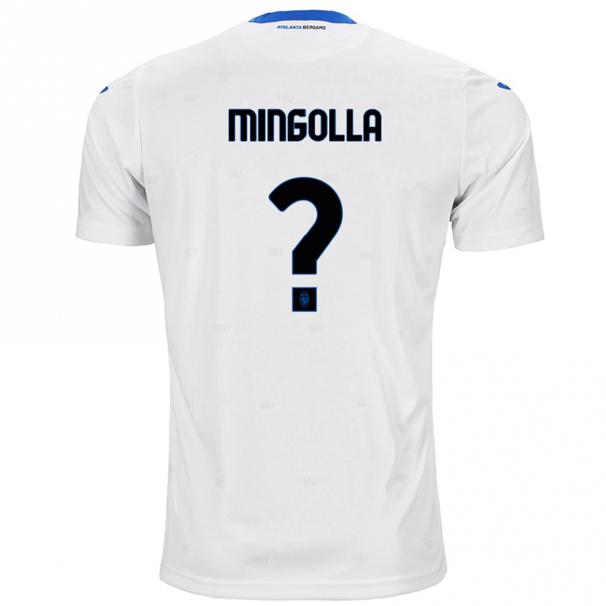 Kinder Fußball Simone Mingolla #0 Weiß Auswärtstrikot Trikot 2024/25 T-Shirt Luxemburg