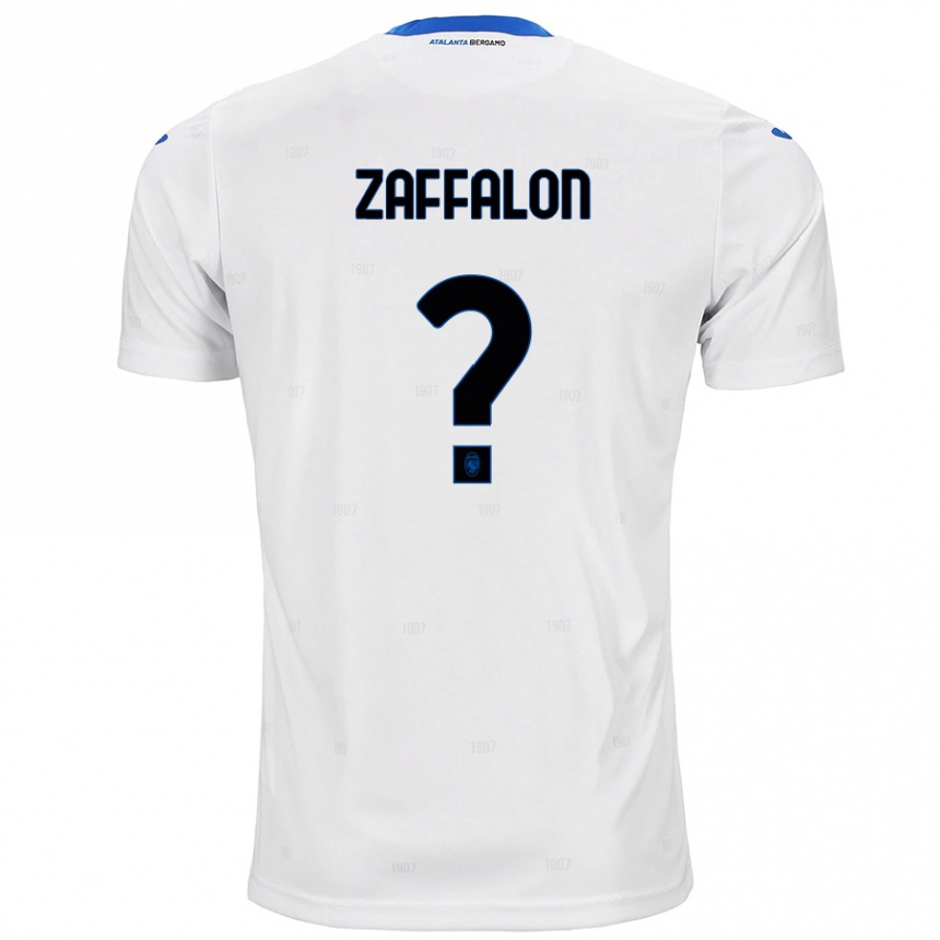 Kinder Fußball Lorenzo Zaffalon #0 Weiß Auswärtstrikot Trikot 2024/25 T-Shirt Luxemburg