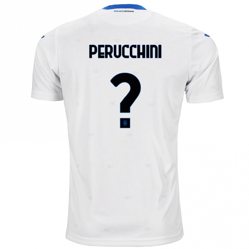 Kinder Fußball Simone Perucchini #0 Weiß Auswärtstrikot Trikot 2024/25 T-Shirt Luxemburg