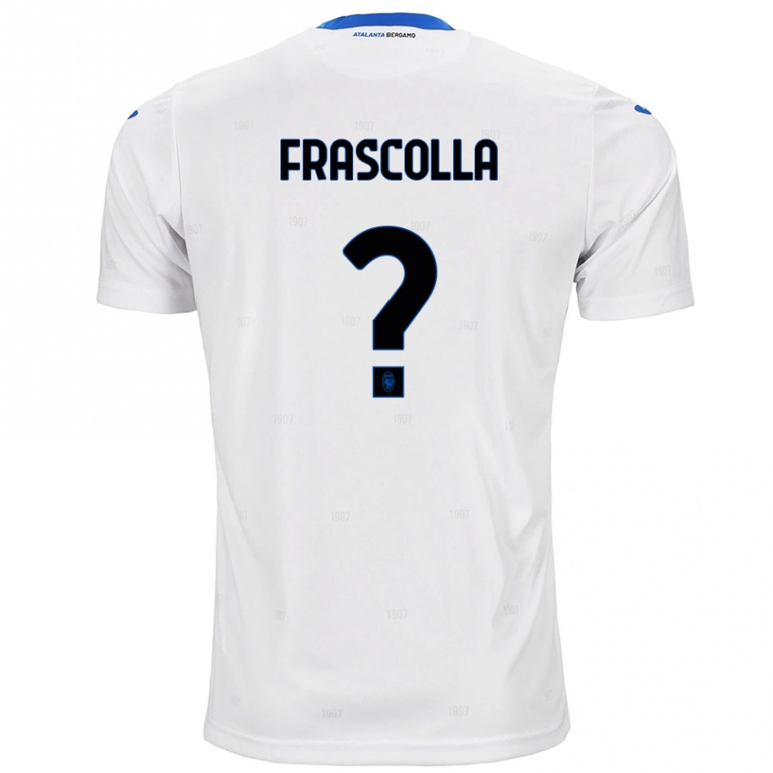 Kinder Fußball Andrea Frascolla #0 Weiß Auswärtstrikot Trikot 2024/25 T-Shirt Luxemburg