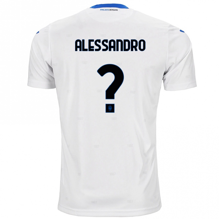 Kinder Fußball Alessandro Rinaldi #0 Weiß Auswärtstrikot Trikot 2024/25 T-Shirt Luxemburg