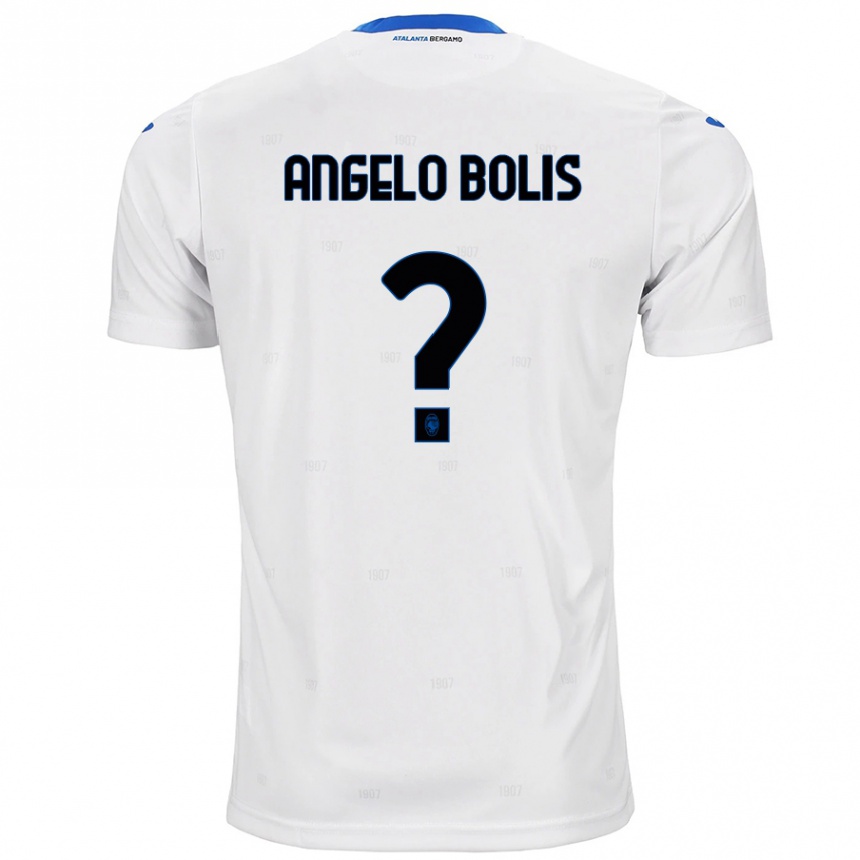 Kinder Fußball Tommaso Angelo Bolis #0 Weiß Auswärtstrikot Trikot 2024/25 T-Shirt Luxemburg