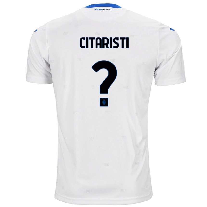 Kinder Fußball Christian Citaristi #0 Weiß Auswärtstrikot Trikot 2024/25 T-Shirt Luxemburg