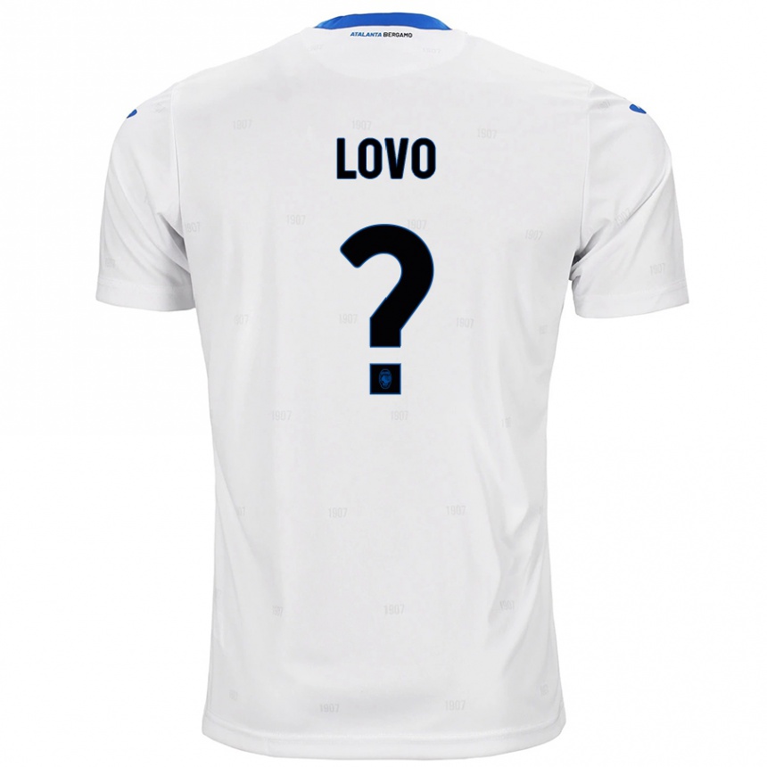 Kinder Fußball Pietro Lovo #0 Weiß Auswärtstrikot Trikot 2024/25 T-Shirt Luxemburg