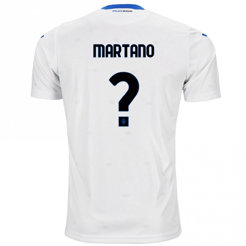 Kinder Fußball Aldo Martano #0 Weiß Auswärtstrikot Trikot 2024/25 T-Shirt Luxemburg