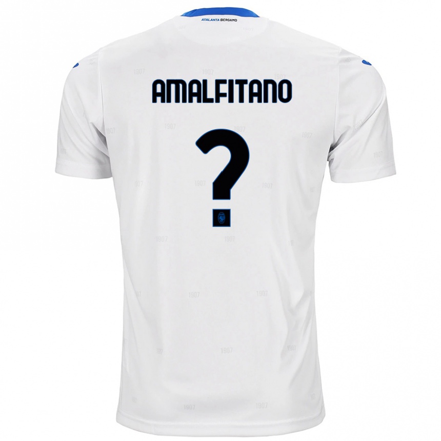 Kinder Fußball Nicolò Amalfitano #0 Weiß Auswärtstrikot Trikot 2024/25 T-Shirt Luxemburg