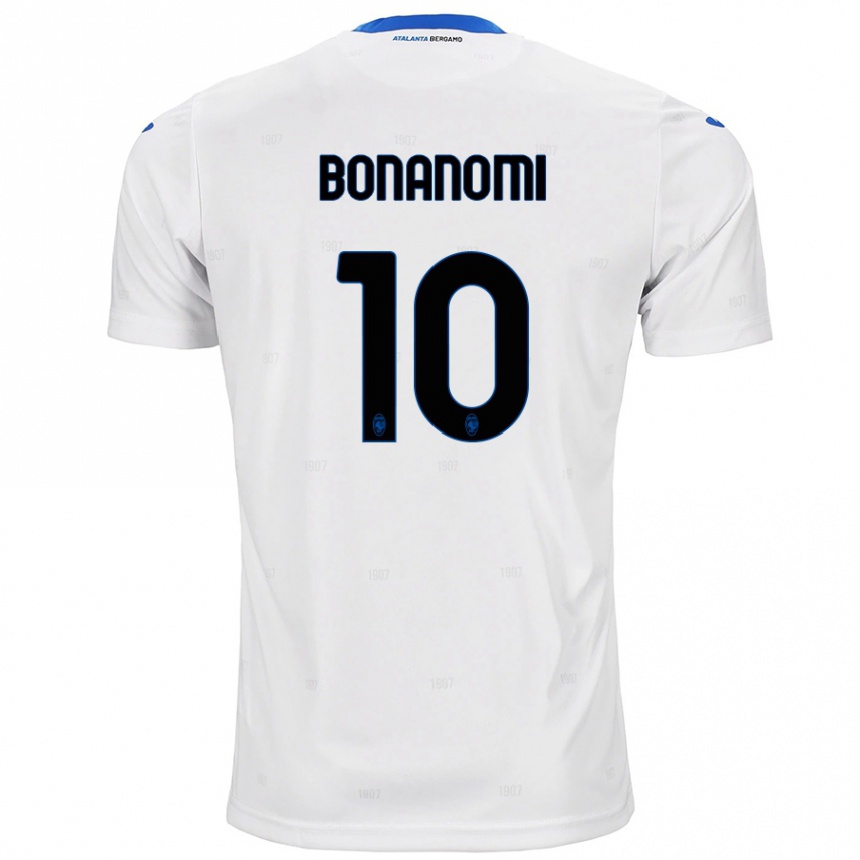 Kinder Fußball Andrea Bonanomi #10 Weiß Auswärtstrikot Trikot 2024/25 T-Shirt Luxemburg