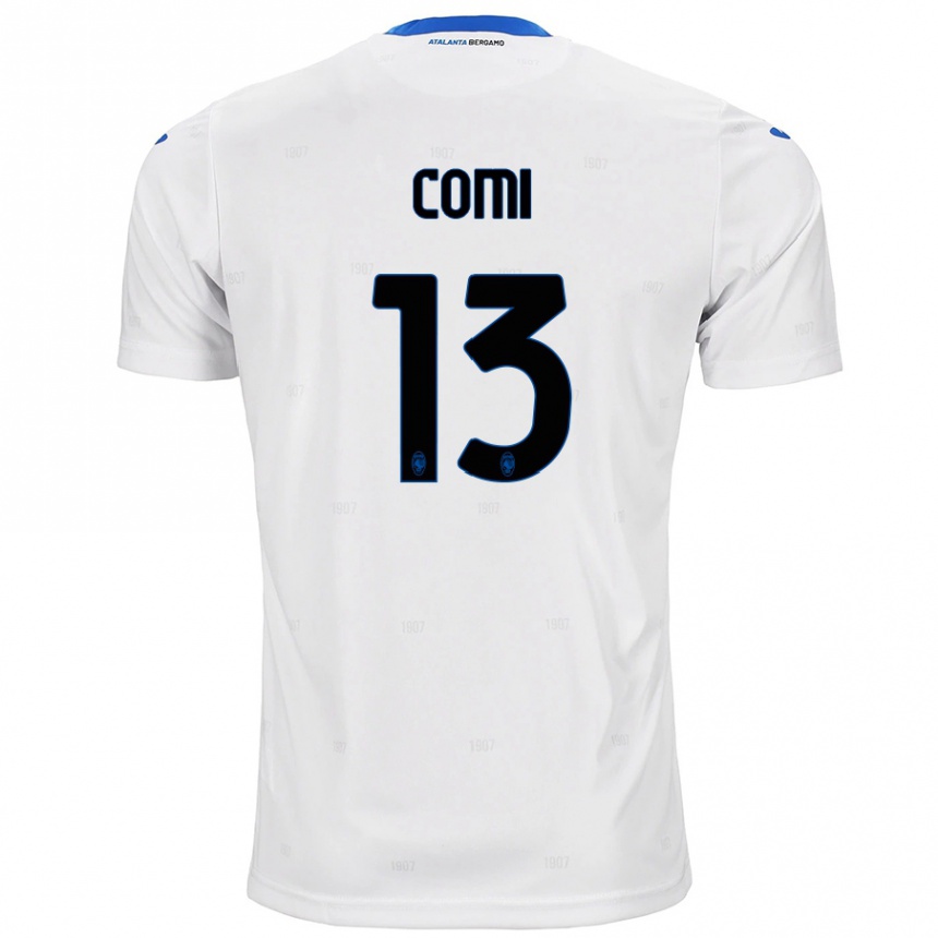 Kinder Fußball Pietro Comi #13 Weiß Auswärtstrikot Trikot 2024/25 T-Shirt Luxemburg