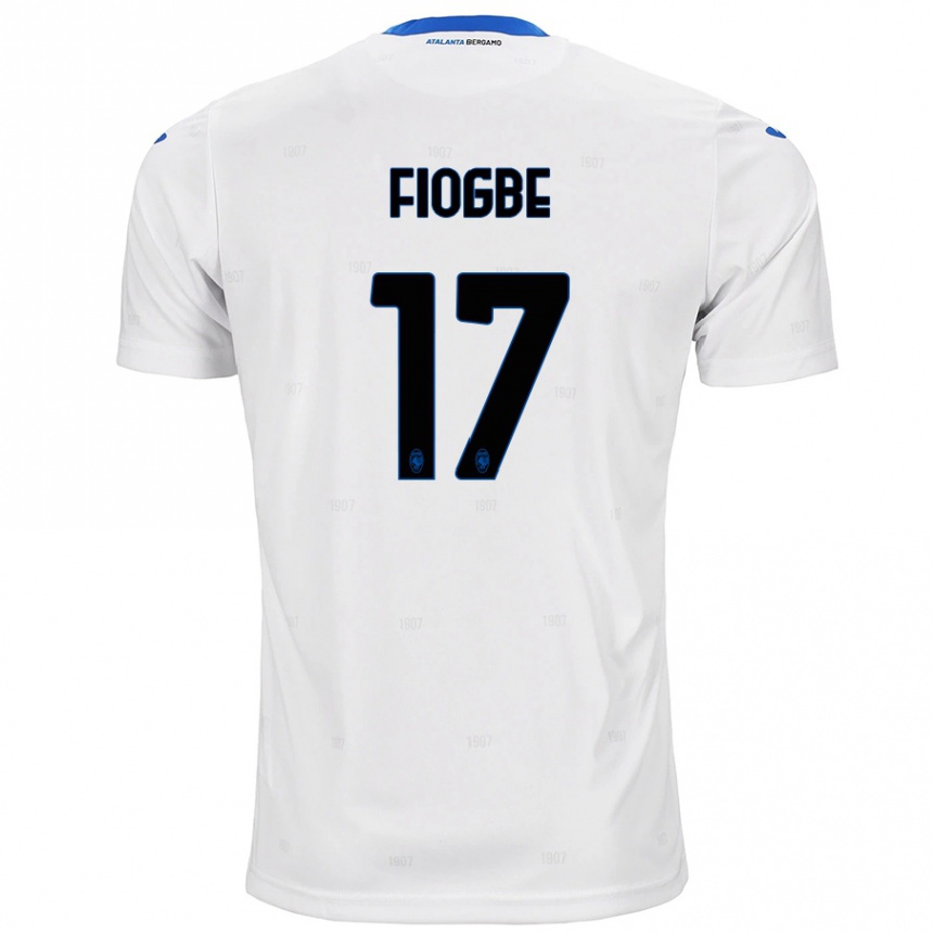 Kinder Fußball Candas Fiogbe #17 Weiß Auswärtstrikot Trikot 2024/25 T-Shirt Luxemburg