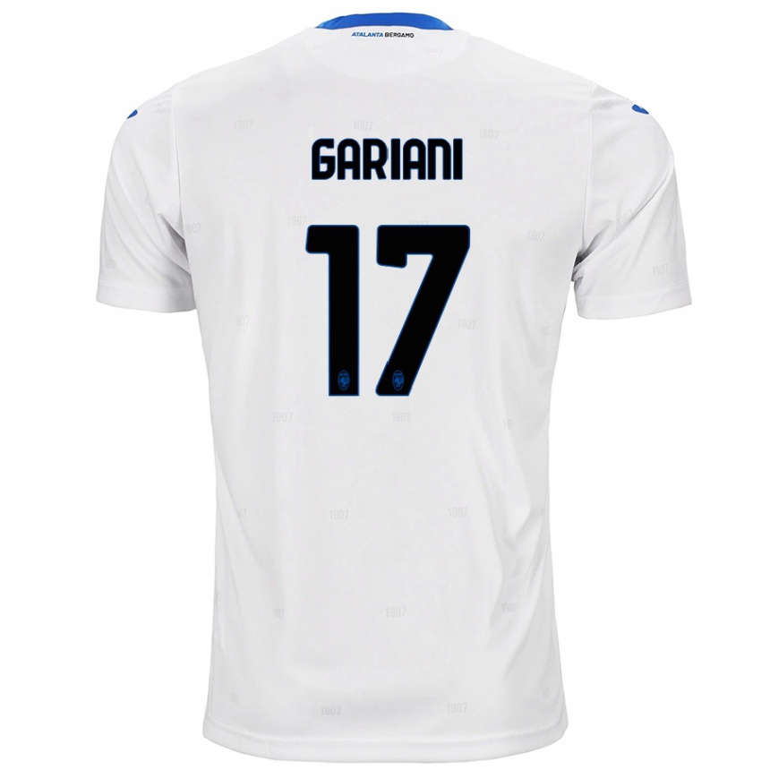 Kinder Fußball Niccolò Gariani #17 Weiß Auswärtstrikot Trikot 2024/25 T-Shirt Luxemburg