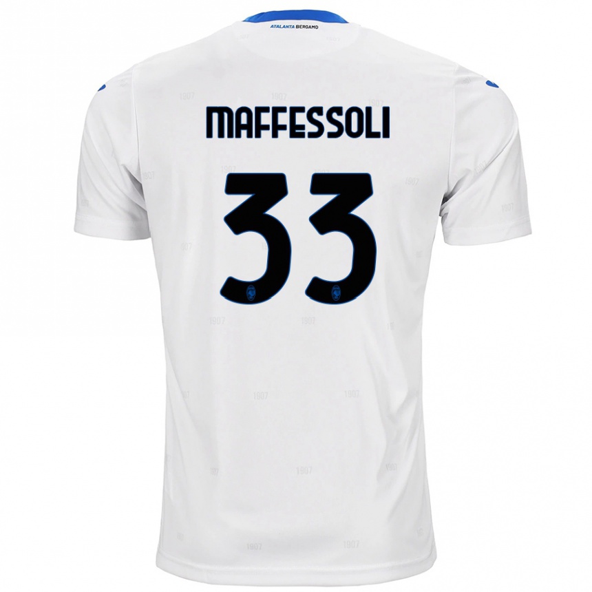 Kinder Fußball Manuel Maffessoli #33 Weiß Auswärtstrikot Trikot 2024/25 T-Shirt Luxemburg