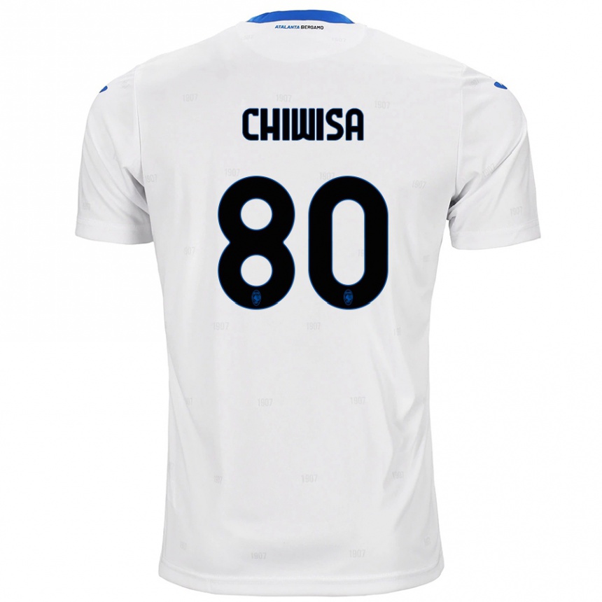 Kinder Fußball Mannah Chiwisa #80 Weiß Auswärtstrikot Trikot 2024/25 T-Shirt Luxemburg