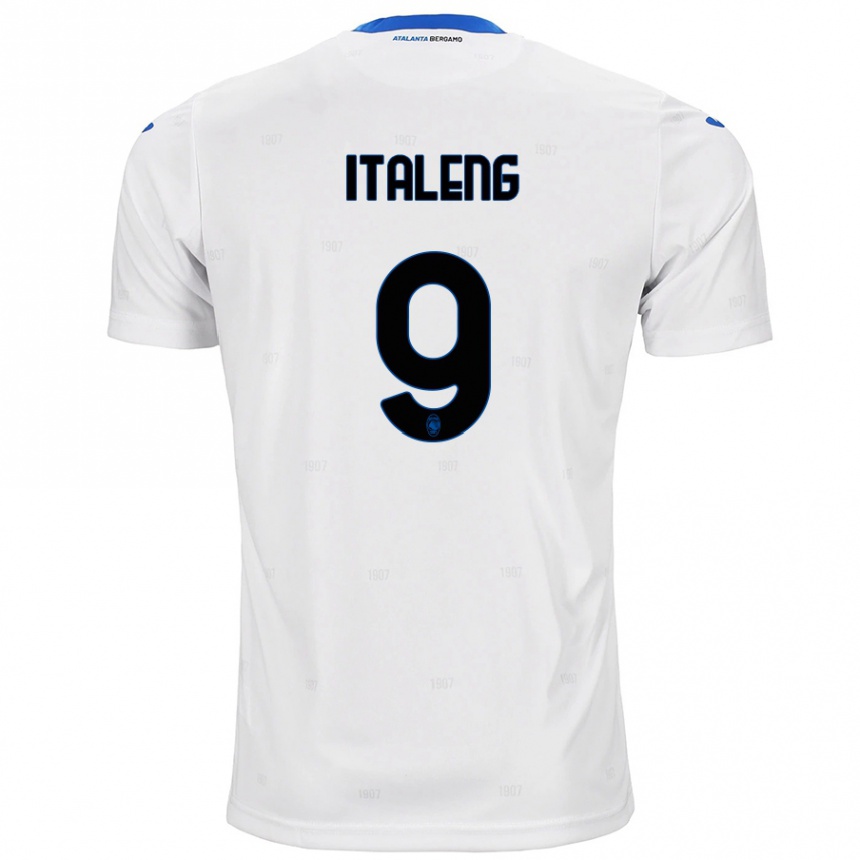 Kinder Fußball Jonathan Italeng #9 Weiß Auswärtstrikot Trikot 2024/25 T-Shirt Luxemburg