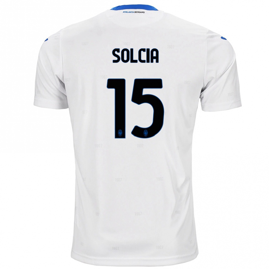 Kinder Fußball Daniele Solcia #15 Weiß Auswärtstrikot Trikot 2024/25 T-Shirt Luxemburg