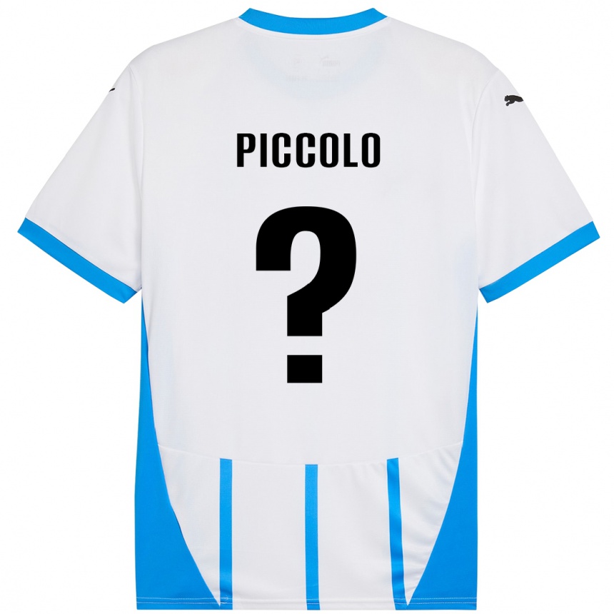 Kinder Fußball Peter Piccolo #0 Weiß Blau Auswärtstrikot Trikot 2024/25 T-Shirt Luxemburg