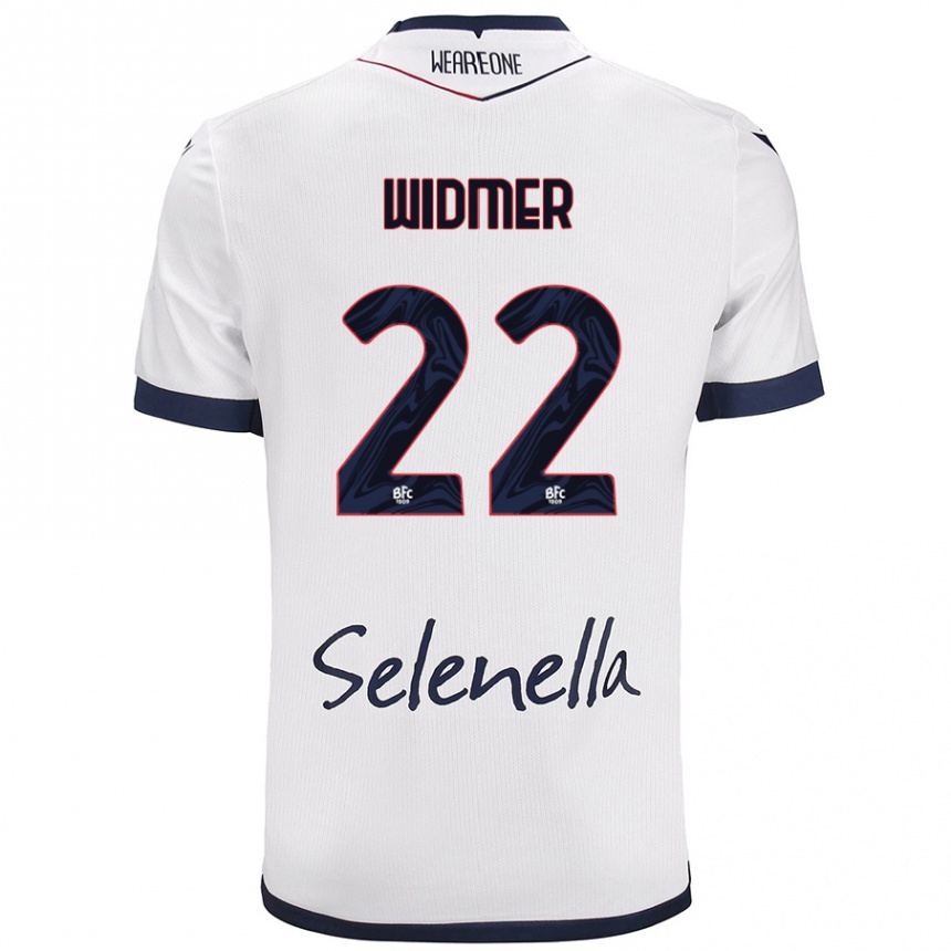 Kinder Fußball Renato Widmer D’autilia #22 Weiß Königsblau Auswärtstrikot Trikot 2024/25 T-Shirt Luxemburg