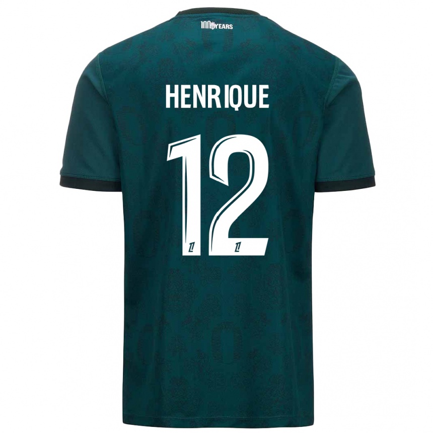 Kinder Fußball Caio Henrique #12 Dunkelgrün Auswärtstrikot Trikot 2024/25 T-Shirt Luxemburg