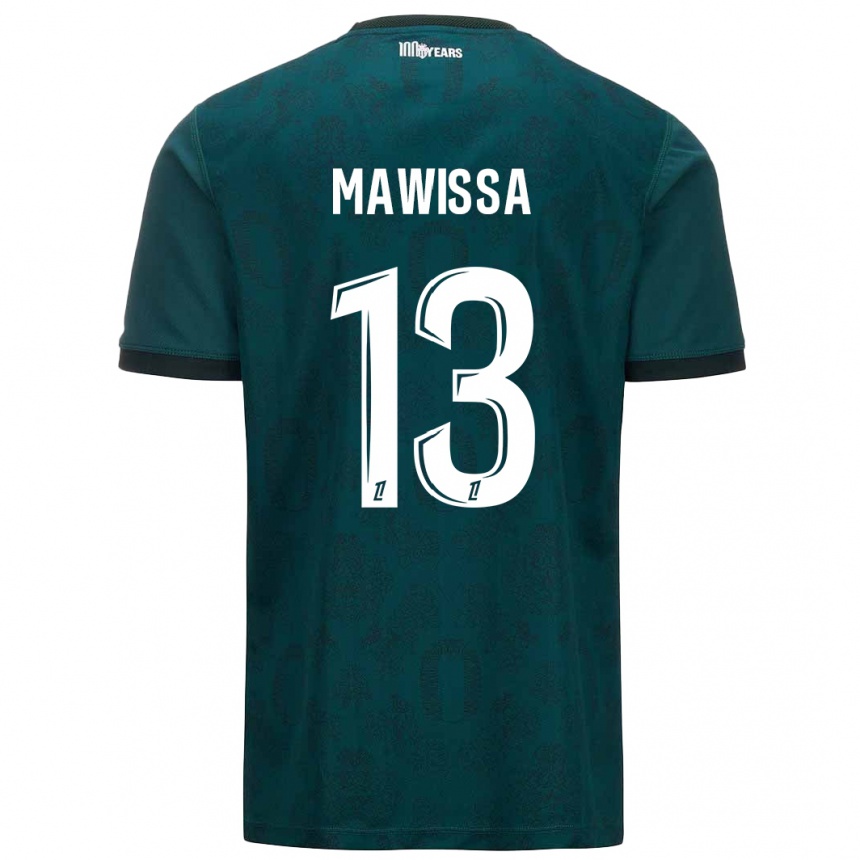 Kinder Fußball Christian Mawissa Elebi #13 Dunkelgrün Auswärtstrikot Trikot 2024/25 T-Shirt Luxemburg