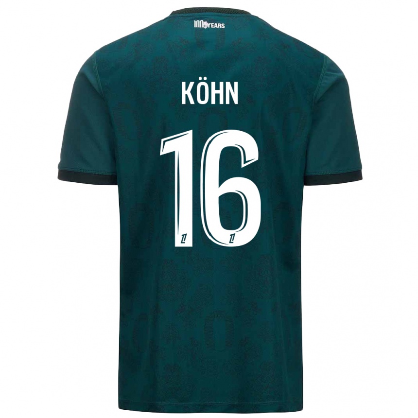 Kinder Fußball Philipp Köhn #16 Dunkelgrün Auswärtstrikot Trikot 2024/25 T-Shirt Luxemburg