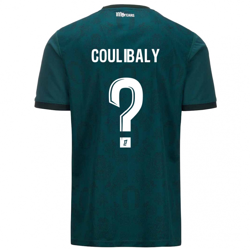 Kinder Fußball Mamadou Coulibaly #0 Dunkelgrün Auswärtstrikot Trikot 2024/25 T-Shirt Luxemburg