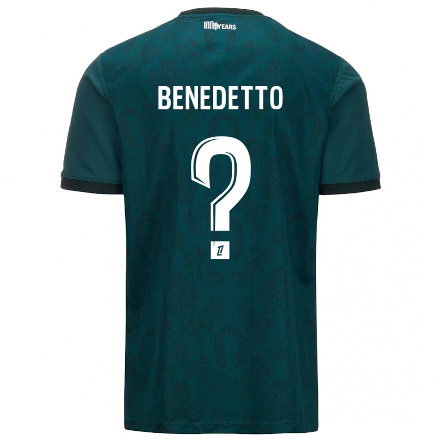 Kinder Fußball Antéo Benedetto #0 Dunkelgrün Auswärtstrikot Trikot 2024/25 T-Shirt Luxemburg