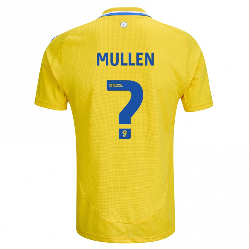 Kinder Fußball Jeremiah Chilokoa-Mullen #0 Gelb Blau Auswärtstrikot Trikot 2024/25 T-Shirt Luxemburg