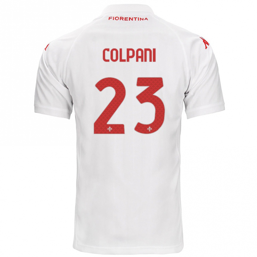 Kinder Fußball Andrea Colpani #23 Weiß Auswärtstrikot Trikot 2024/25 T-Shirt Luxemburg