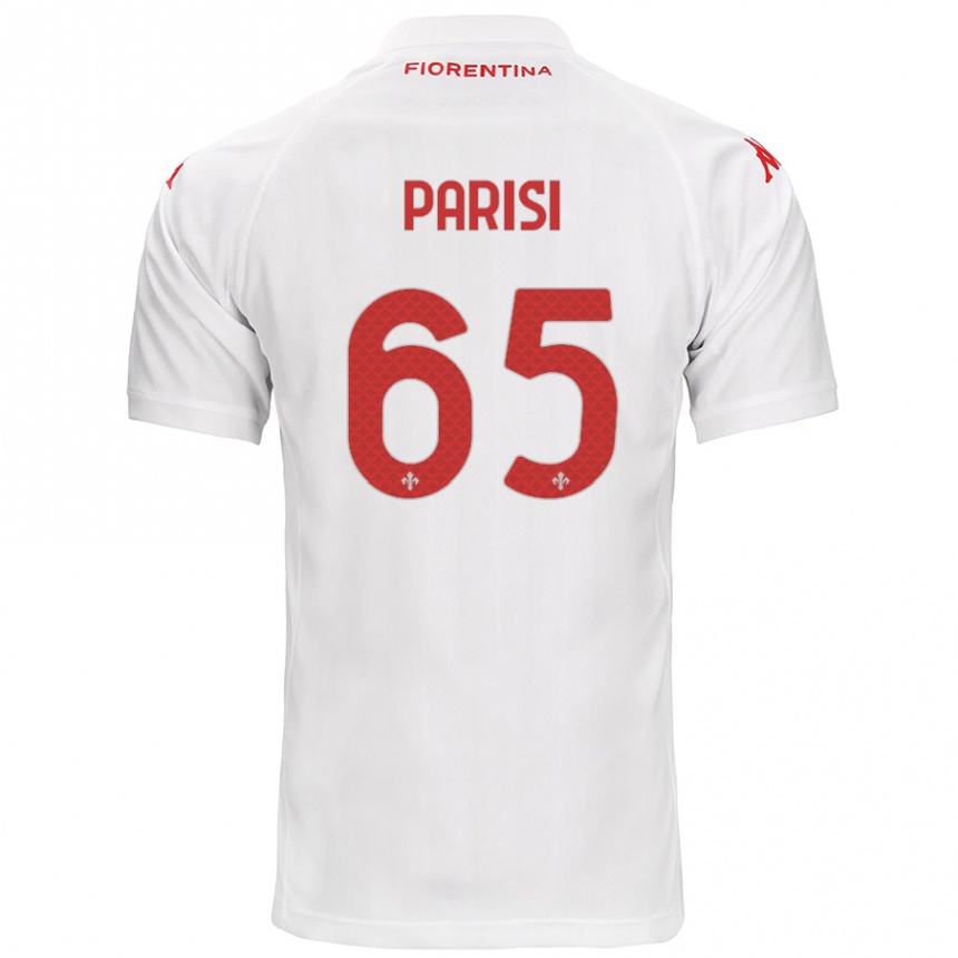 Kinder Fußball Fabiano Parisi #65 Weiß Auswärtstrikot Trikot 2024/25 T-Shirt Luxemburg