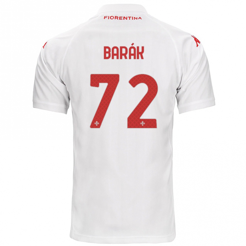 Kinder Fußball Antonin Barak #72 Weiß Auswärtstrikot Trikot 2024/25 T-Shirt Luxemburg