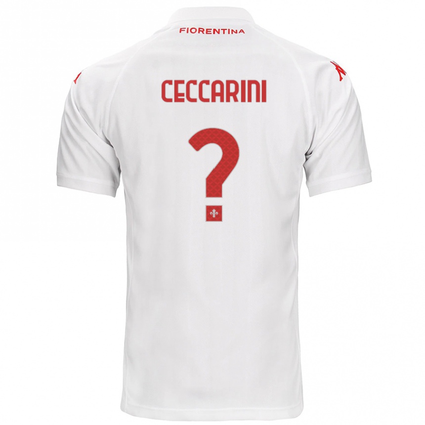 Kinder Fußball Mattia Ceccarini #0 Weiß Auswärtstrikot Trikot 2024/25 T-Shirt Luxemburg