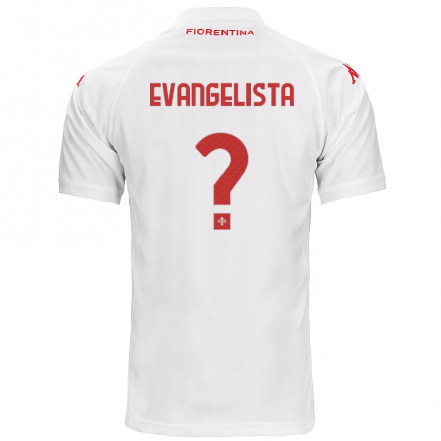 Kinder Fußball Carlo Evangelista #0 Weiß Auswärtstrikot Trikot 2024/25 T-Shirt Luxemburg