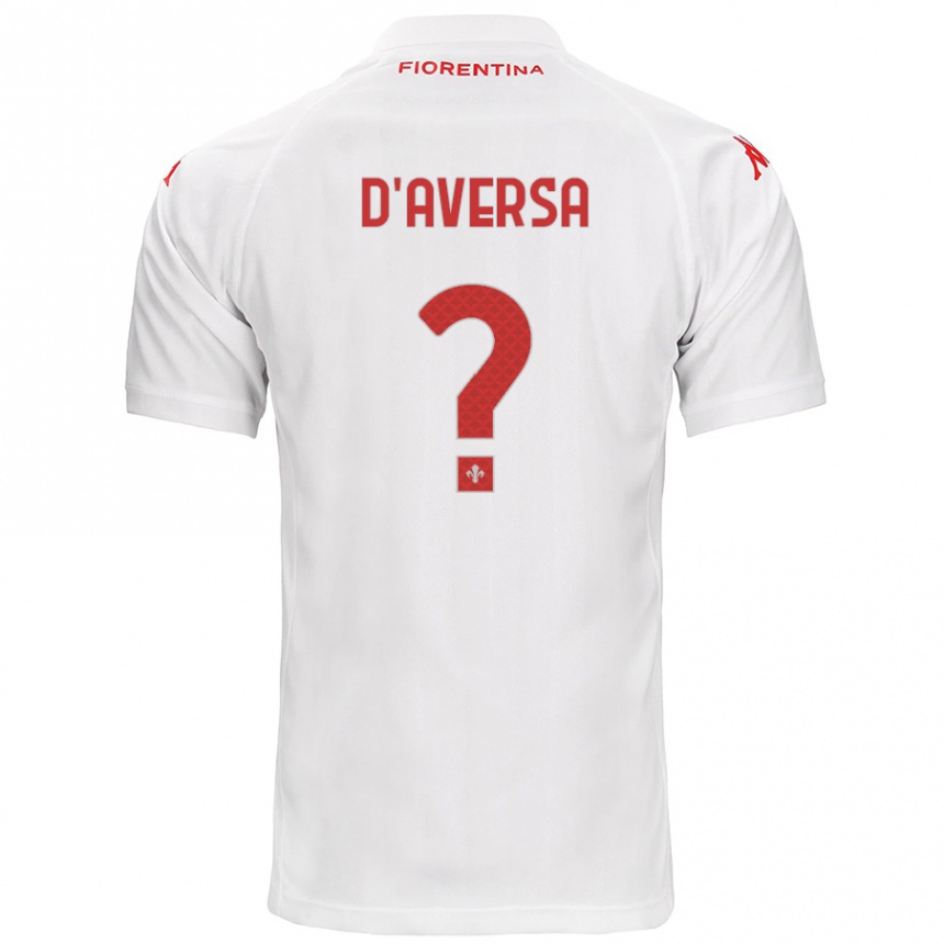 Kinder Fußball Simone D'aversa #0 Weiß Auswärtstrikot Trikot 2024/25 T-Shirt Luxemburg