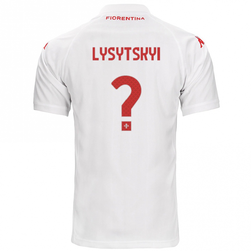 Kinder Fußball Andriy Lysytskyi #0 Weiß Auswärtstrikot Trikot 2024/25 T-Shirt Luxemburg