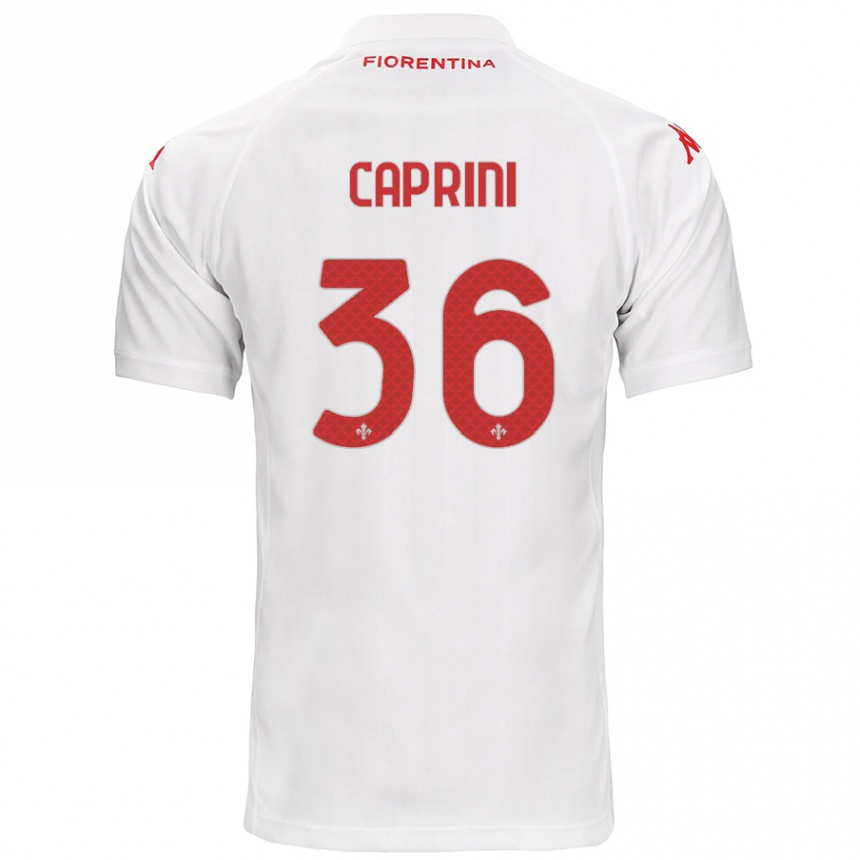 Kinder Fußball Maat Daniel Caprini #36 Weiß Auswärtstrikot Trikot 2024/25 T-Shirt Luxemburg