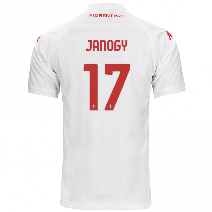 Kinder Fußball Madelen Janogy #17 Weiß Auswärtstrikot Trikot 2024/25 T-Shirt Luxemburg