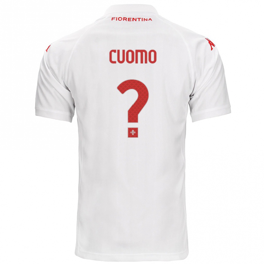 Kinder Fußball Raffaele Cuomo #0 Weiß Auswärtstrikot Trikot 2024/25 T-Shirt Luxemburg