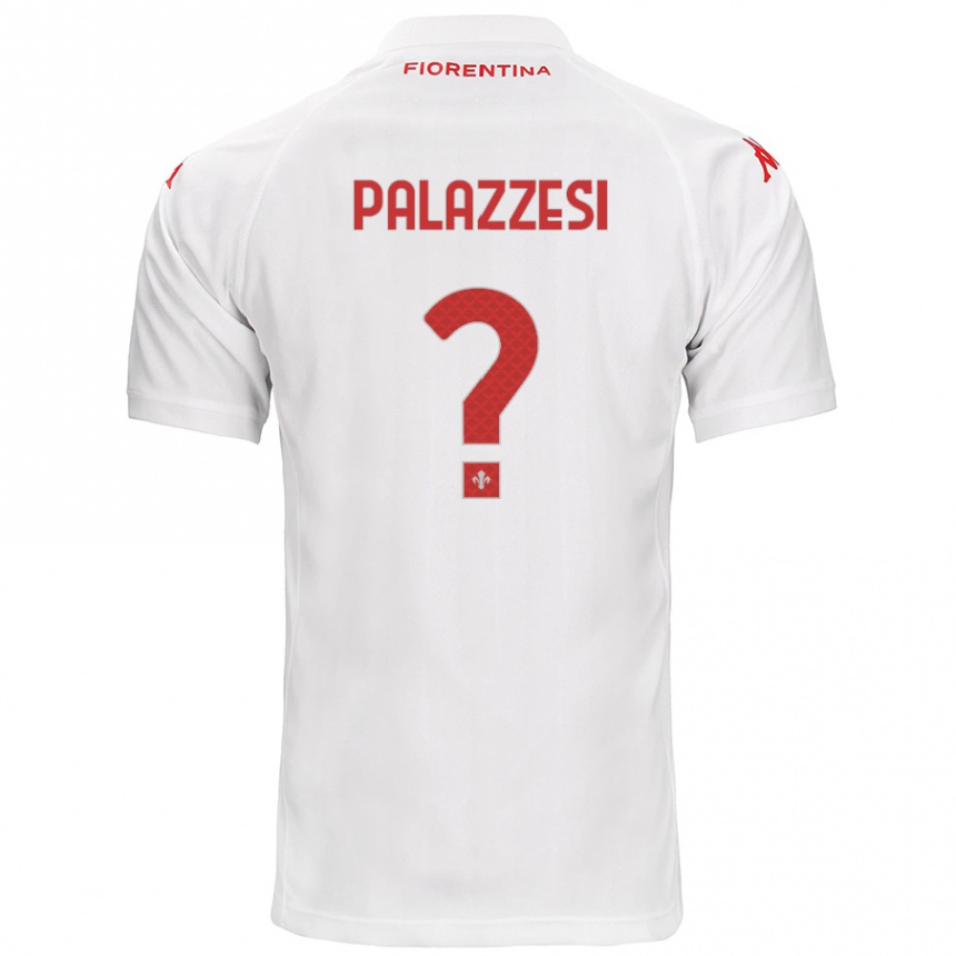 Kinder Fußball Yuri Palazzesi #0 Weiß Auswärtstrikot Trikot 2024/25 T-Shirt Luxemburg