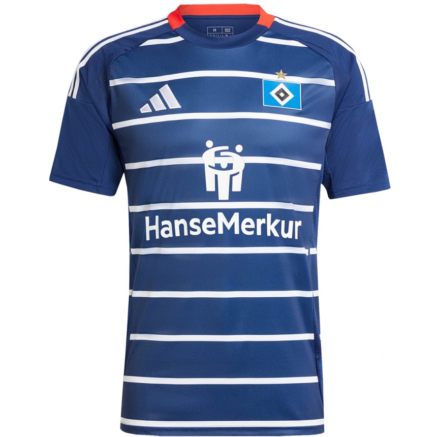 Kinder Fußball Omar Sillah #19 Dunkelblau Auswärtstrikot Trikot 2024/25 T-Shirt Luxemburg