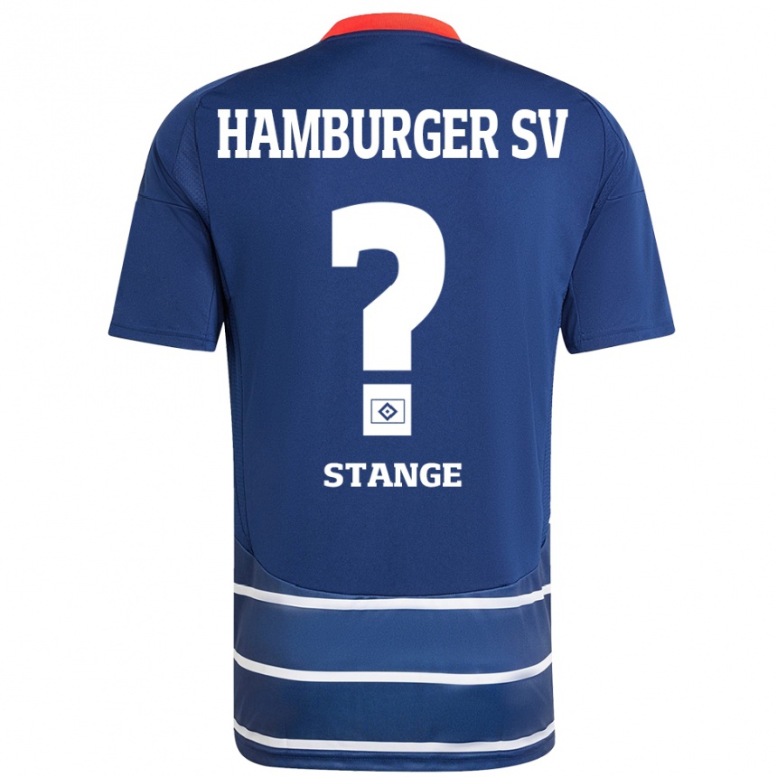 Kinder Fußball Tobias Stange #0 Dunkelblau Auswärtstrikot Trikot 2024/25 T-Shirt Luxemburg