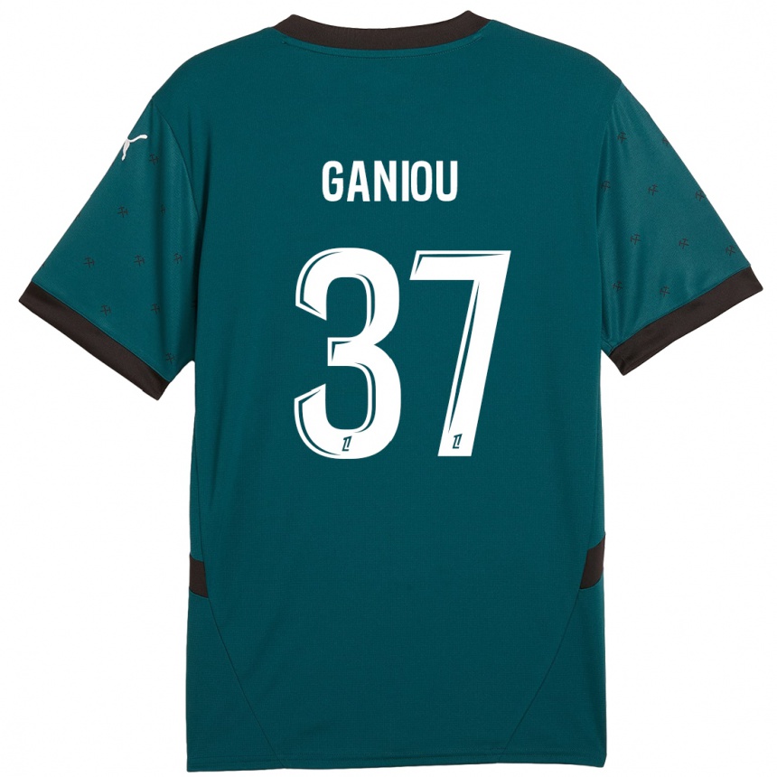 Kinder Fußball Ismaëlo Ganiou #37 Dunkelgrün Auswärtstrikot Trikot 2024/25 T-Shirt Luxemburg