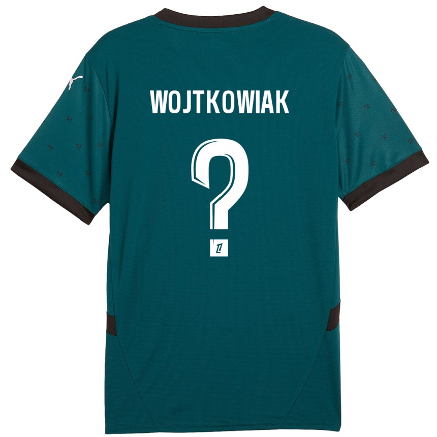 Kinder Fußball Valentin Wojtkowiak #0 Dunkelgrün Auswärtstrikot Trikot 2024/25 T-Shirt Luxemburg