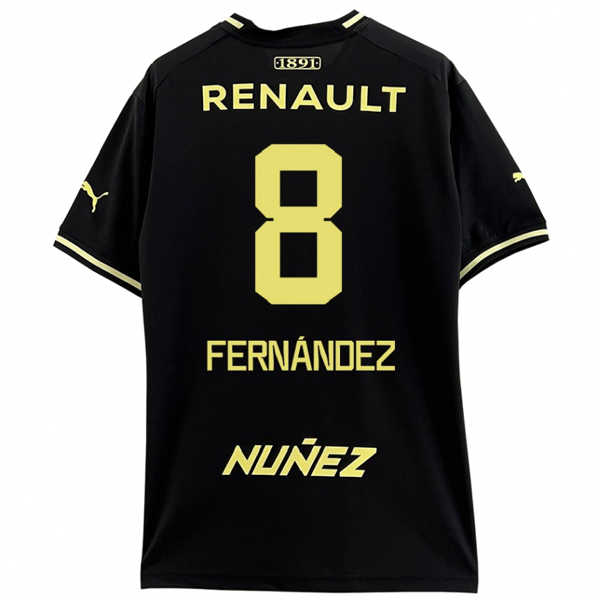 Kinder Fußball Leonardo Fernández #8 Schwarz Gelb Auswärtstrikot Trikot 2024/25 T-Shirt Luxemburg