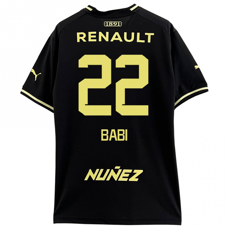 Kinder Fußball Matheus Babi #22 Schwarz Gelb Auswärtstrikot Trikot 2024/25 T-Shirt Luxemburg